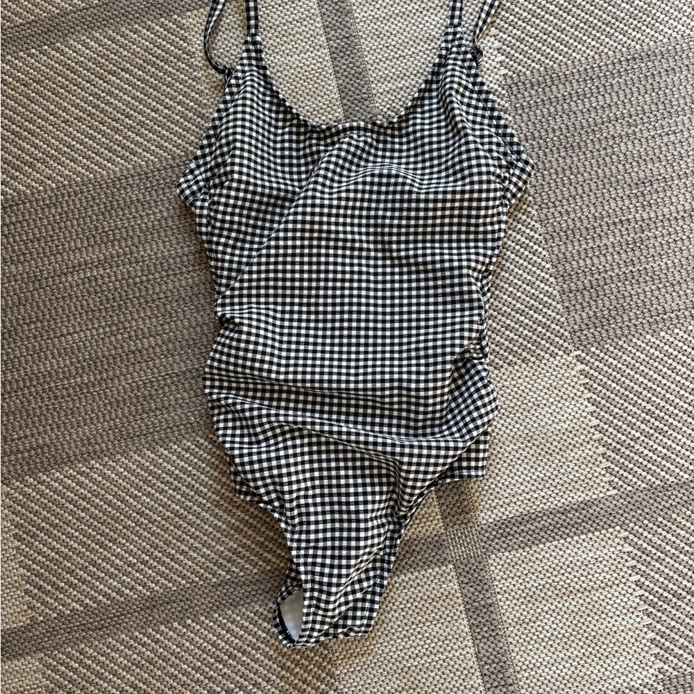 Kona Sol Monochrome Checkered Swimwear